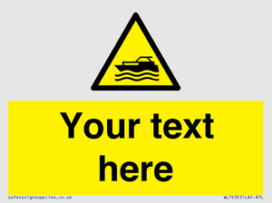 Custom Warning motorised watercraft